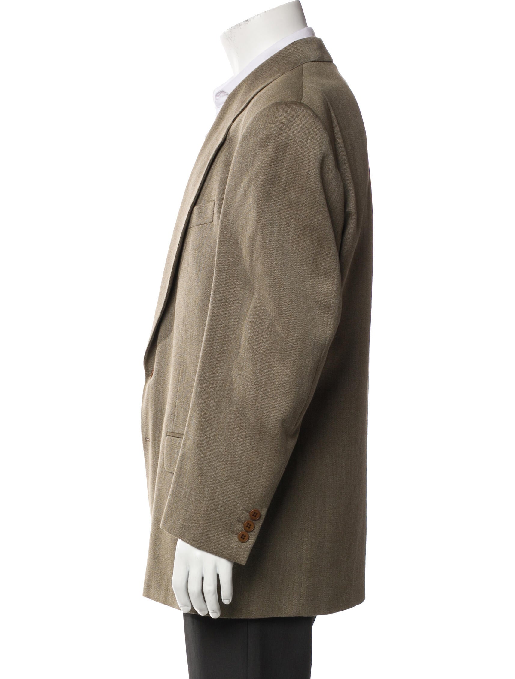 Calvin Klein Collection Virgin Wool Peacoat